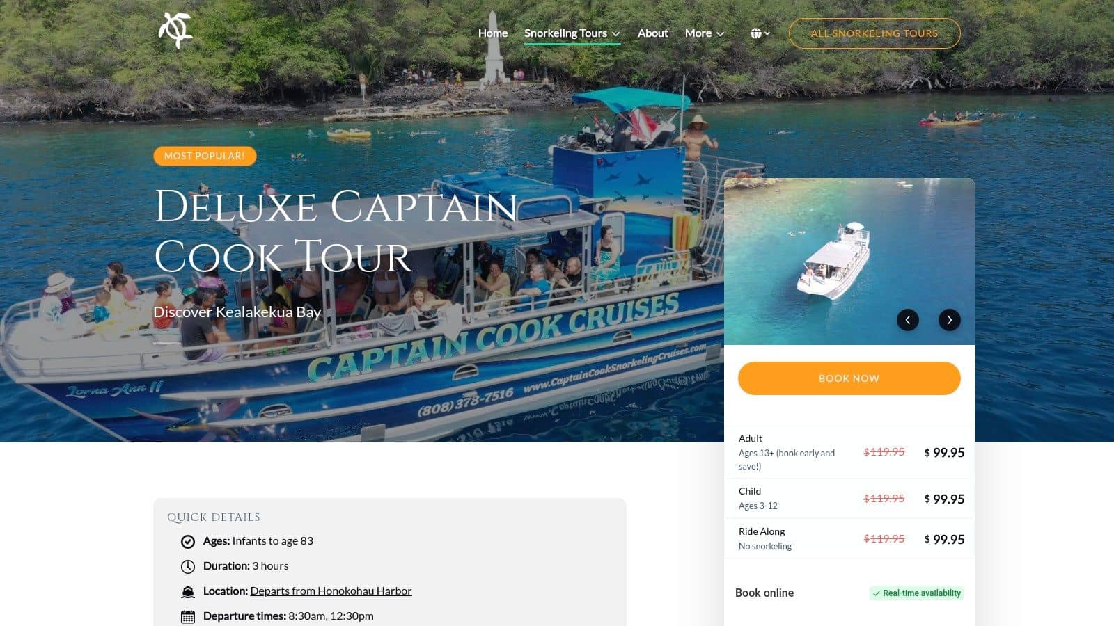 Captain Cook Snorkeling Cruises